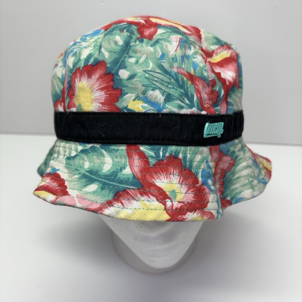 Official Crown Of‎ Laurel Bucket Hats Hawaiian Floral Beach Aloha Summer Sz L/XL